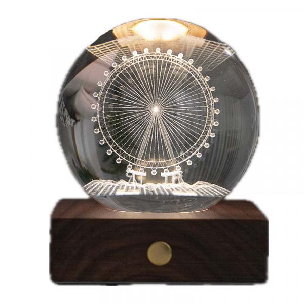 Gingko Amber Crystal Kristall Riesenrad