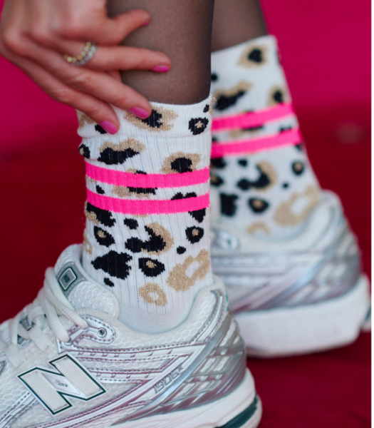 ooley Socken Leo allover OL Neon PInk
