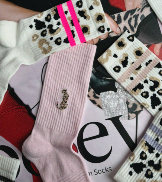 ooley Socken Leo allover OL Neon PInk