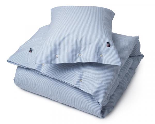 Lexington Bettwäsche Icons Pin Point Duvet Blau Weiss