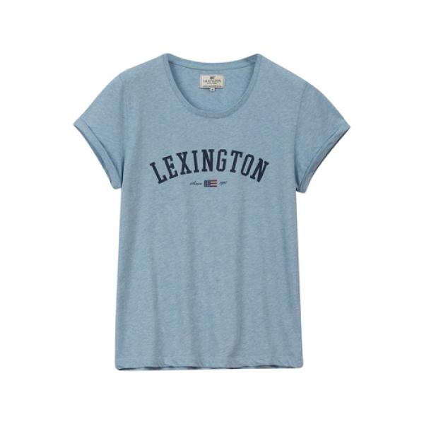 Lexington Vanessa Tee T-Shirt Light Blue Melange, schick, schoen