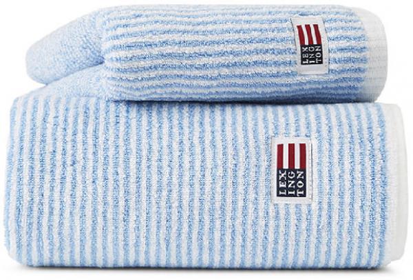 Lexington Handtuch Original Towel White Blue Striped Blau Streifen Schoen