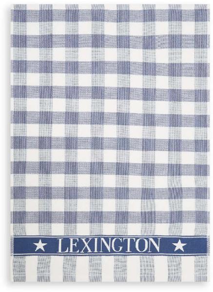 Lexington Küchentuch Icons Checked Cotton Terry Kitchen Towel Blaus Weiß Schoen Schick