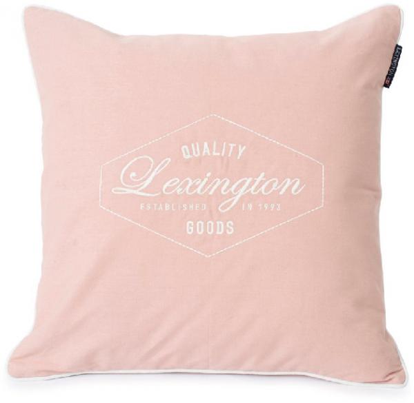 Lexington Kissenbezug Quality Goods Canvas Front Logo Trendig Modern