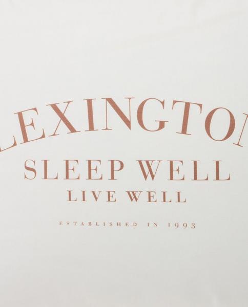 Lexington Kissenbezug Printed Organic Cotton Poplin, Schriftzug