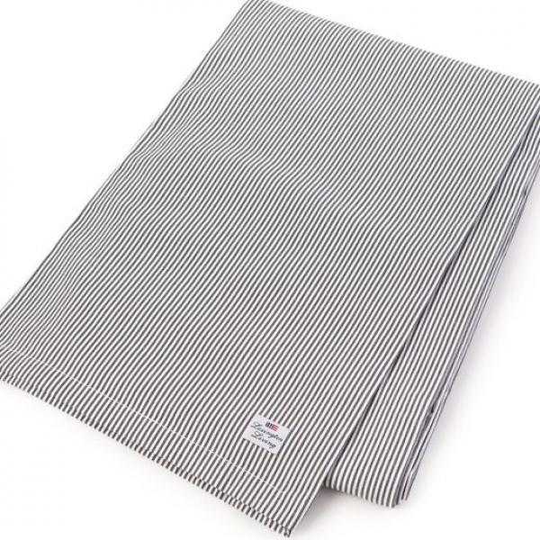 Lexington Tischdecke Oxford Striped Dark Gray, Kombinierbar, Super, Schick, Modern