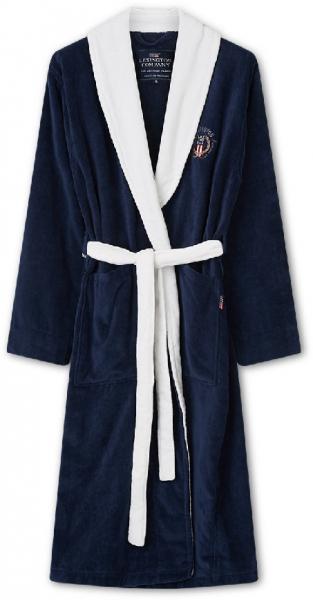 Lexington Bademantel Cotton Velour Contrast Robe Blau Weiss Gemueltlich Bademantel Kuscheln Lexington Bademantel Cotton Velour Contrast Robe Blau Weiss Gemueltlich Bademantel Kuscheln