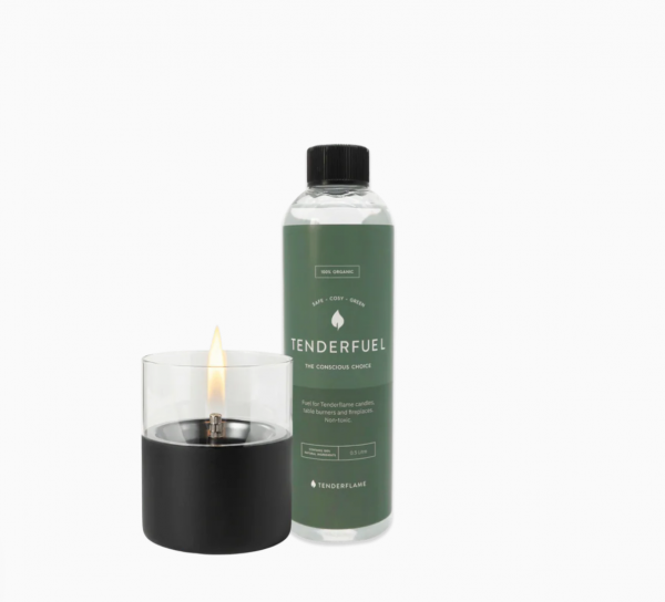 Tenderflame Lilly 10 Black + 0,5 Liter Tenderfluel