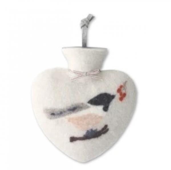 Dorothee Lehnen Herzwärmflasche Meise, white dune Dorothee Lehnen Herzwärmflasche Meise, white dune