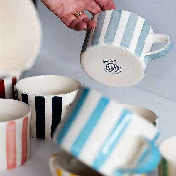 Musango Mug Candy Stripe Mint Musango Mug Candy Stripe Mint