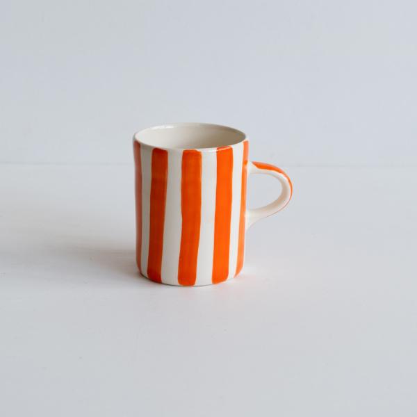 Musango Mugs Candy Strip Tangerine Musango Mugs Candy Strip Tangerine