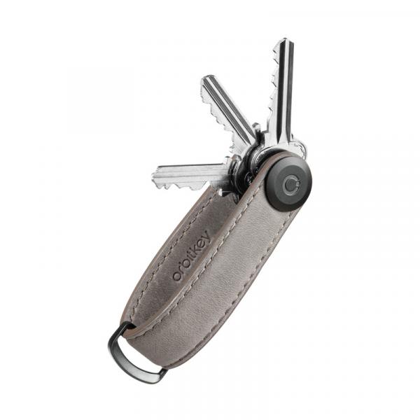 Orbitkey Schlüsselorganisator Crazy Horse Leather Driftwood