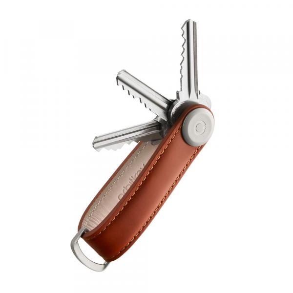 Orbitkey 2.0 Schlüsselorganisator Leder Cognac