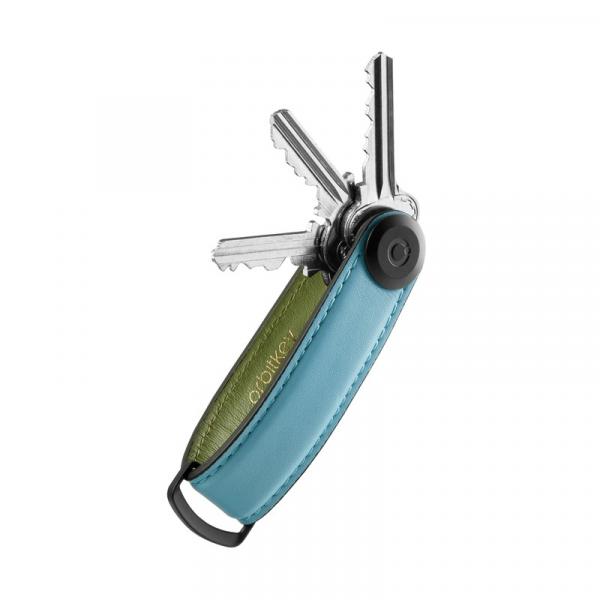 Orbitkey Schlüsselorganisator Leather Sea Foam