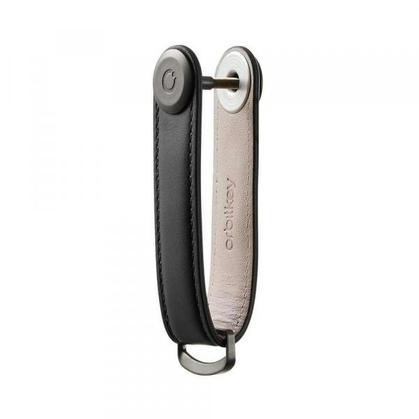 Schlüsselorganizer 2.0 Leder Schwarz Orbitkey Seitenansicht