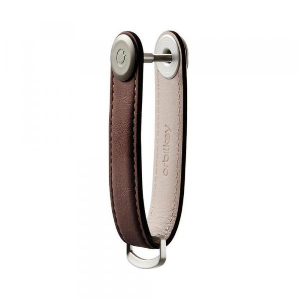 Orbitkey 2.0 Schlüsselorganizer Espresso geöffnet