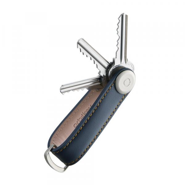 Orbitkey Key Organizer 2.0 Navy Schlüssel ausgeklappt