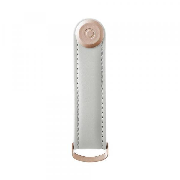 Orbitkey 2.0 Key Organizer Leather Stone Frontansicht