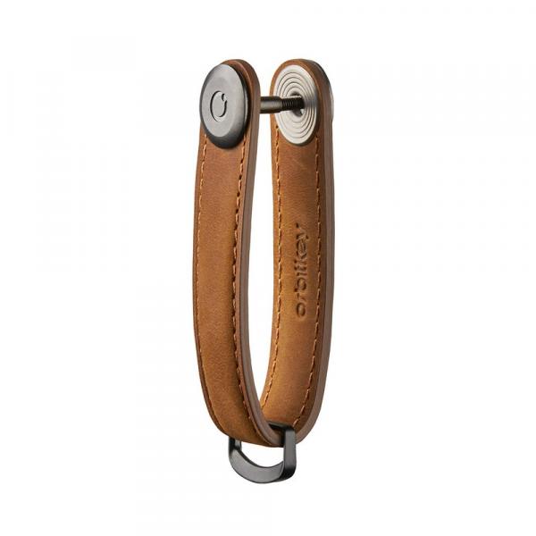 Orbitkey Key Organizer Leder braun mit Schlüsselbund im Alltag