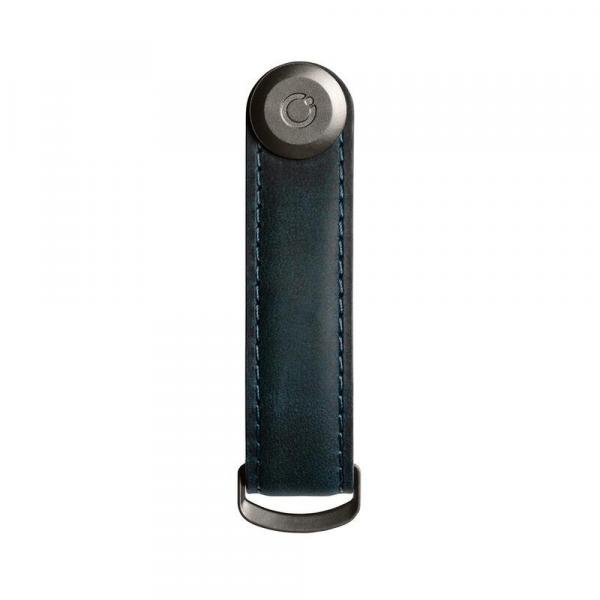 Orbitkey Key Organizer Crazy-Horse Marine Blue Frontansicht