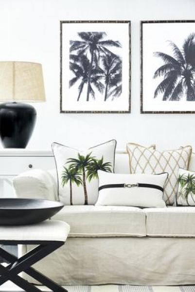Paloma Living Linen Coconut Black 30 x 50 cm, Mood, Leinen, schoen