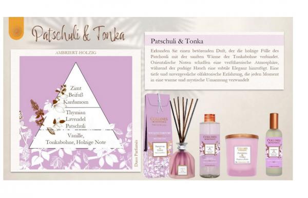 Collines de Provence Duftstäbchen 100ml Patschuli & Tonka Collines de Provence Duftstäbchen 100ml Patschuli & Tonka