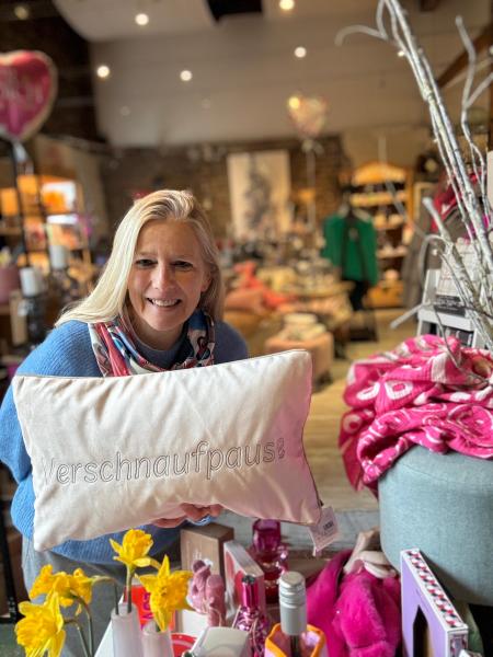 pad home Design Kissenhülle Pause sand