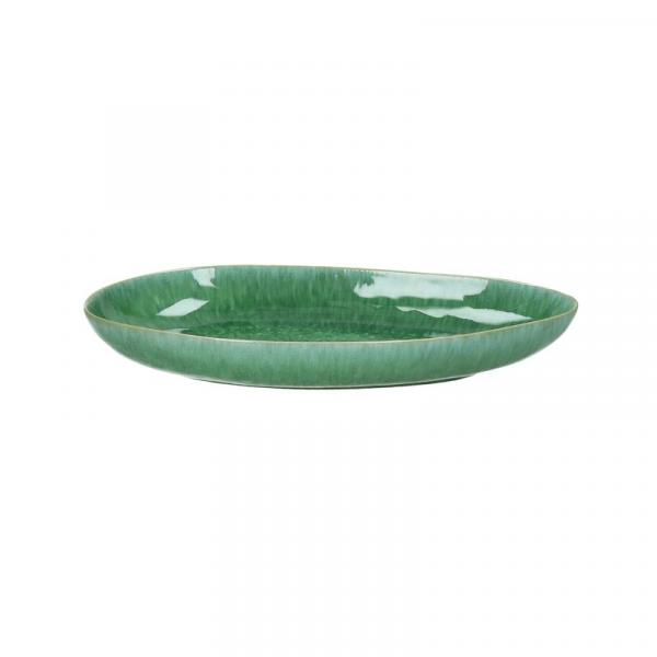 TREILLE - ovale Schale - Steingut - L 29,5 x B 17,2 x H 4 cm - grün, super, modern, trend