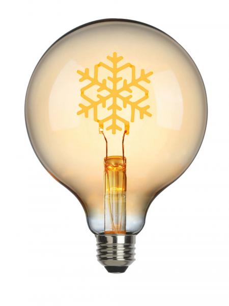 Sompex LED Filament Snowflake, Sompex Leuchtmittel Schneeflocke
