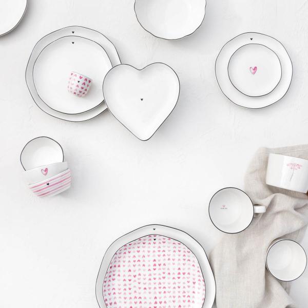 Bastion Collections Bowl Sauce White/Rose print 3er Set Bastion Collections Bowl Sauce White/Rose print 3er Set
