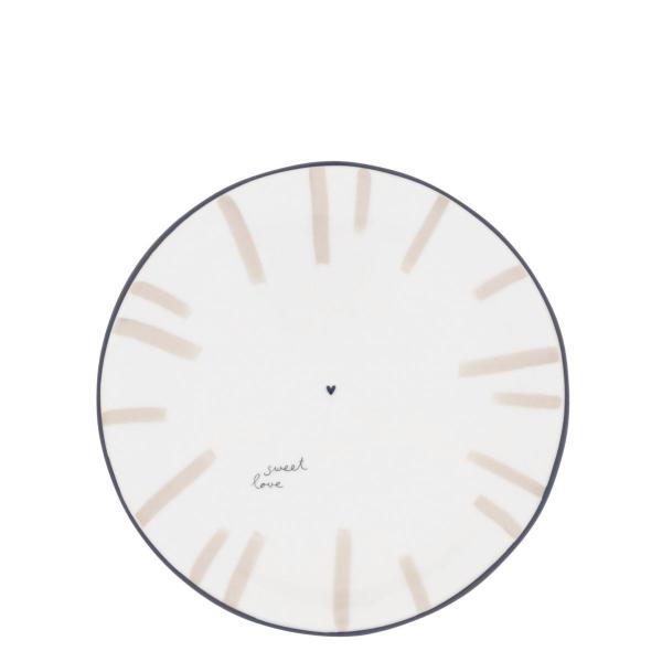 Bastion Collection Dessert Teller Big Stripes sweet love