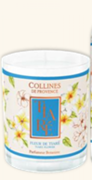 Collines de Provence Kerze Thaiti-Gardenie 180g