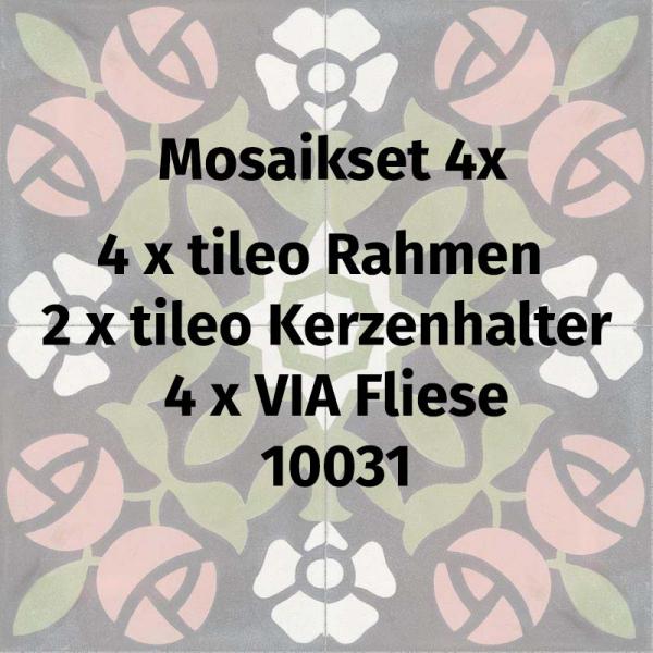 tileo Wanddekoration 10031 Mosaikset 4er, Set, Kombination