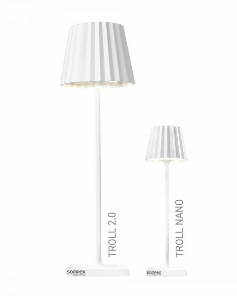 sompex LED Gartentischleuchte Troll Nano Rot