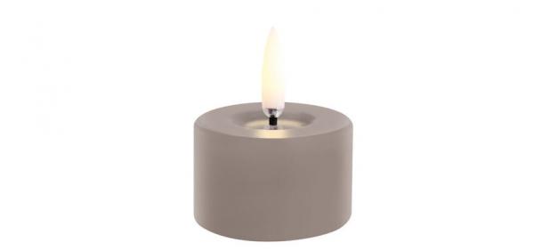 Uyuni LED melted pillar candle Sandstone