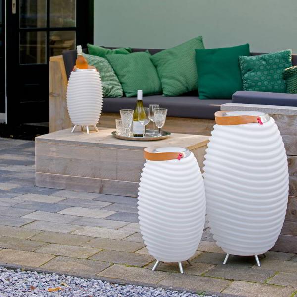 Kooduu S Bluetooth Musikbox Lampe Vase Sektkühler S50