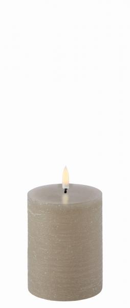 Uyuni LED Pillar Kerze Sandstone 7,8 x 10 cm, schick, modern, cool