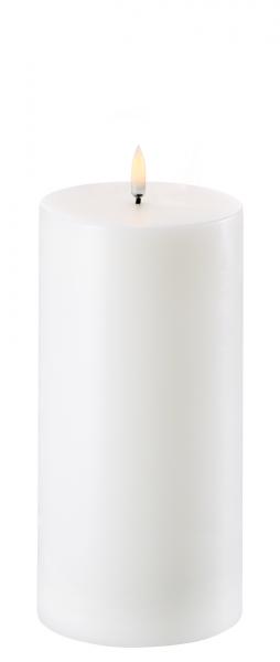 Uyuni LED Pillar Kerze Nordic White, Kerzen, Wachs, LED