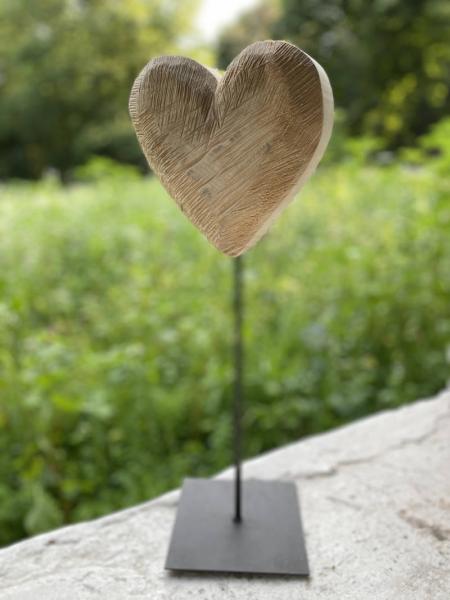 WMG Holz-Herz auf Fuß Natur 50 cm