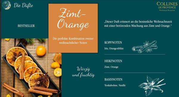 Collines de Provence Duftstäbchen 100ml Zimt Orange Collines de Provence Duftstäbchen 100ml Zimt Orange