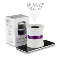 DreamMe Smartphoneprojektor weiss lila