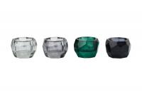 Gift Company Palisades Teelichthalter 4er SET grau/dk.grau/dk. grün/schwarz, schick, modern, toll