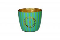 Madras, GiftCompany, schoen, Windlicht, modern, gruen, gold, good