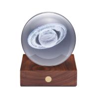Gingko Amber Crystal Kristall Saturn