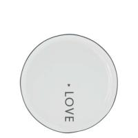 Bastion Collection Dessert Teller White Love, wunderschoen