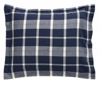 Gant Home Flannel Check Kopfkissenbezug Marine