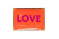 Gift Company Teller Love Plates Glasteller Love orange, Teller, Freude, bunt