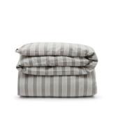 Lexington Bettdeckenbezug Gray/White Striped Lyocell/Cotton, kuschelig, weich