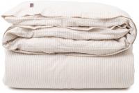 Lexington Bettbezug Beige/White Striped Cotton Seersucker Gemuetlich Relaxen Schoen Bequeme