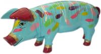 Schweinchen Axel, farbenfroh